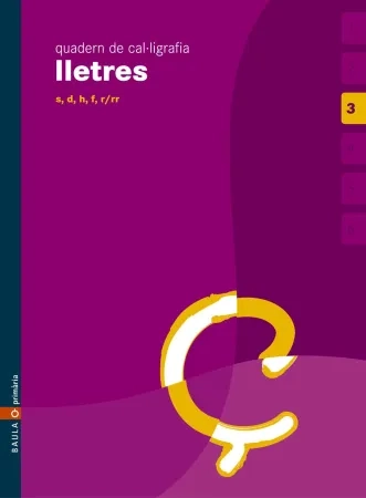 Lletres. Quadern de cal·ligrafia 3